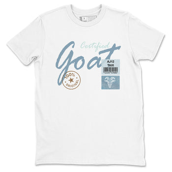 Sneaker match tees – Sneaker Tees To Match 4s Worn Blue Air Jordan 4 Denim Shoes – Certified Goat Tee White 2
