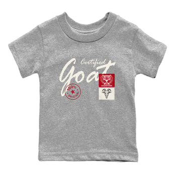Sneaker match tees – Sneaker Tees To Match Air Jordan 4 Flight Club Shoes – Certified Goat Kids T-Shirt Heather Grey 2