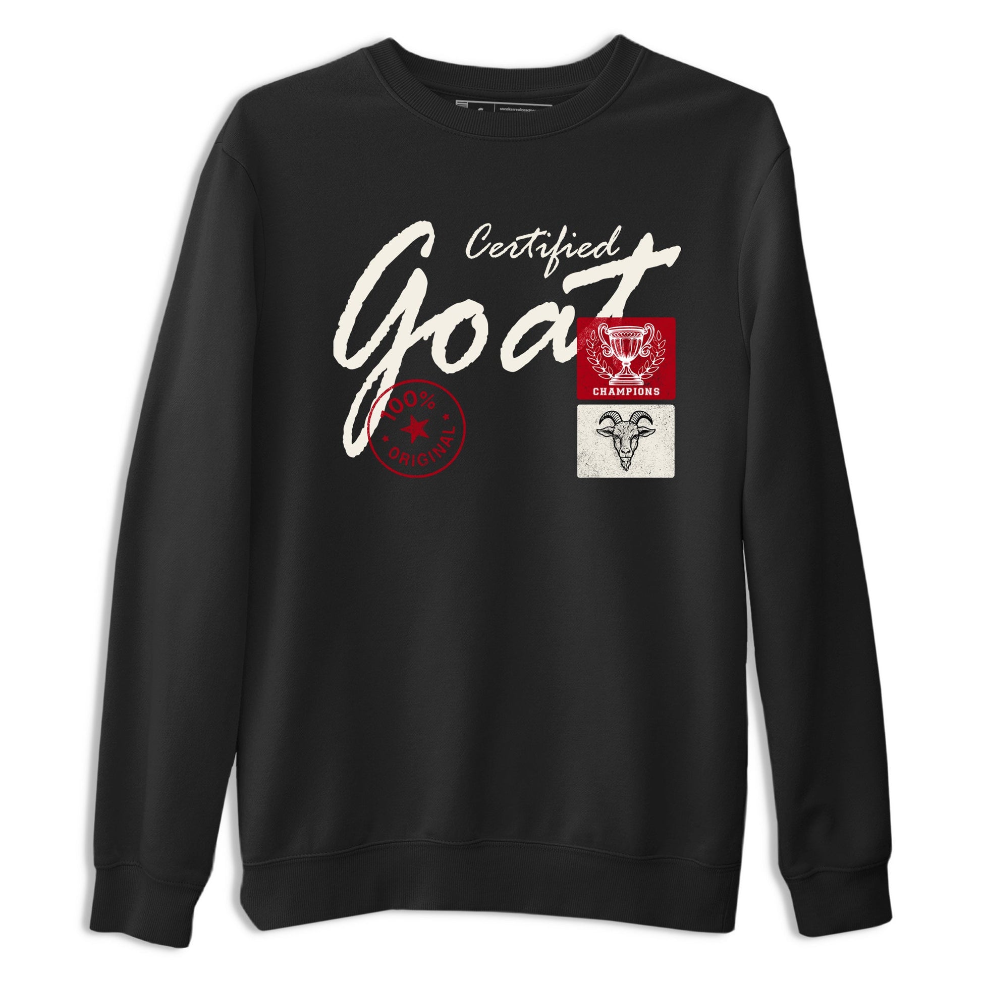 Sneaker match tees – Sneaker Tees To Match Air Jordan 4 Flight Club Shoes – Certified Goat Tee Black 2