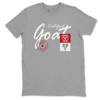 Sneaker match tees – Sneaker Tees To Match Air Jordan 4 Flight Club Shoes – Certified Goat Tee Heather Grey 2