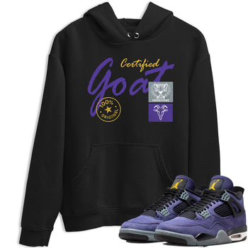 Sneaker match tees – Sneaker Tees To Match Air Jordan 4 Lakeshow Shoes – Certified Goat Tee Black 1