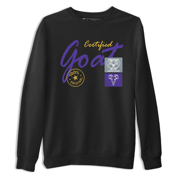 Sneaker match tees – Sneaker Tees To Match Air Jordan 4 Lakeshow Shoes – Certified Goat Tee Black 2
