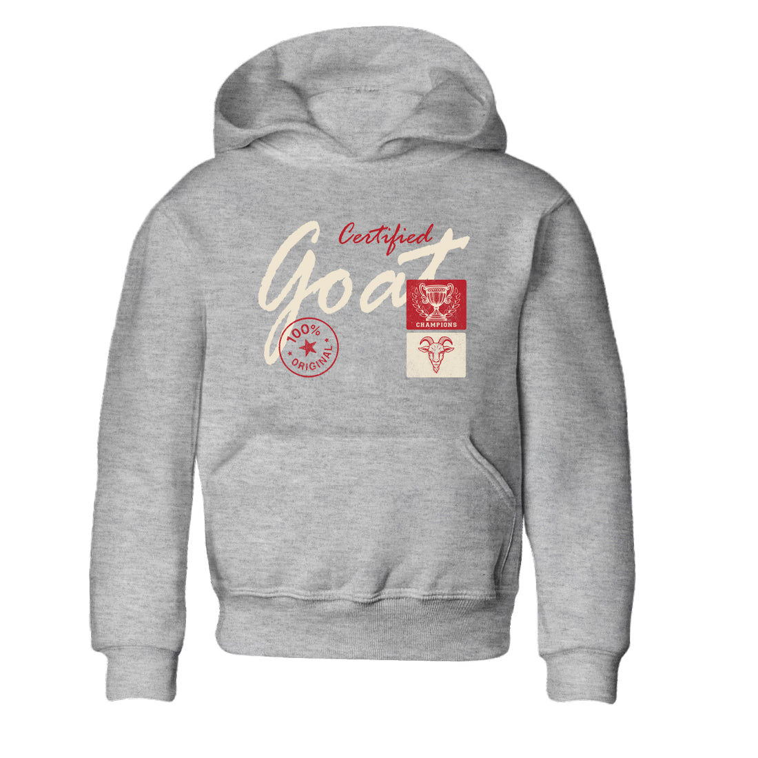 Sneaker match tees – Sneaker Tees To Match Air Jordan 4 Valentines Day Shoes – Certified Goat Kids T-Shirt Heather Grey 2