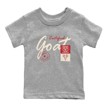 Sneaker match tees – Sneaker Tees To Match Air Jordan 4 Valentines Day Shoes – Certified Goat Kids T-Shirt Heather Grey 2