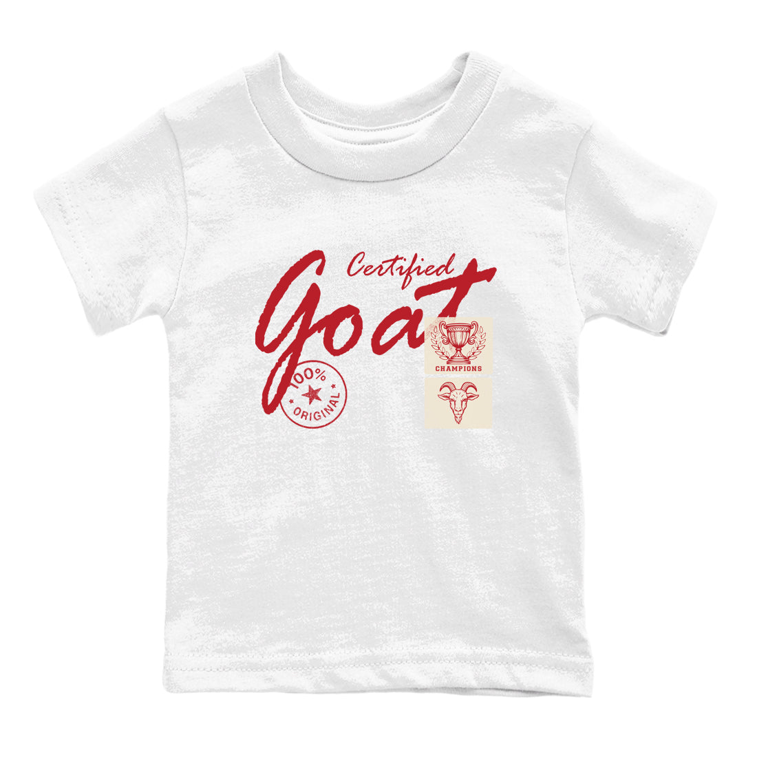 Sneaker match tees – Sneaker Tees To Match Air Jordan 4 Valentines Day Shoes – Certified Goat Kids T-Shirt White 2