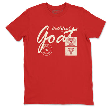 Sneaker match tees – Sneaker Tees To Match Air Jordan 4 Valentines Day Shoes – Certified Goat Tee Red 2