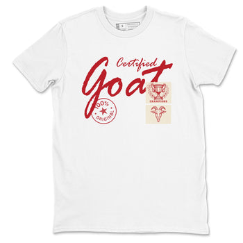 Sneaker match tees – Sneaker Tees To Match Air Jordan 4 Valentines Day Shoes – Certified Goat Tee White 2