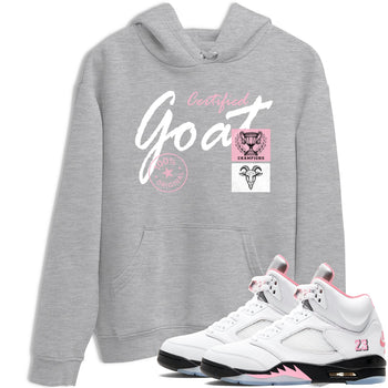 Sneaker match tees – Sneaker Tees To Match Air Jordan 5 35th Anniversary Shoes – Certified Goat Tee Heather Grey 1