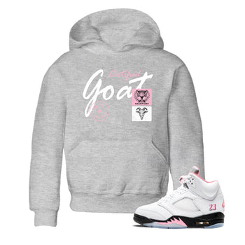 Sneaker match tees – Sneaker Tees To Match Air Jordan 5 35th Anniversary Shoes – Certified Goat Kids T-Shirt Heather Grey 1