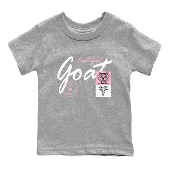 Sneaker match tees – Sneaker Tees To Match Air Jordan 5 35th Anniversary Shoes – Certified Goat Kids T-Shirt Heather Grey 2