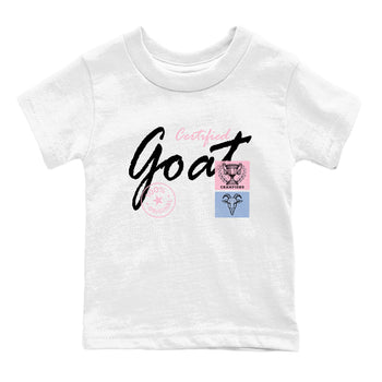Sneaker match tees – Sneaker Tees To Match Air Jordan 5 35th Anniversary Shoes – Certified Goat Kids T-Shirt White 2