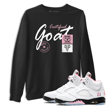 Sneaker match tees – Sneaker Tees To Match Air Jordan 5 35th Anniversary Shoes – Certified Goat Tee Black 1