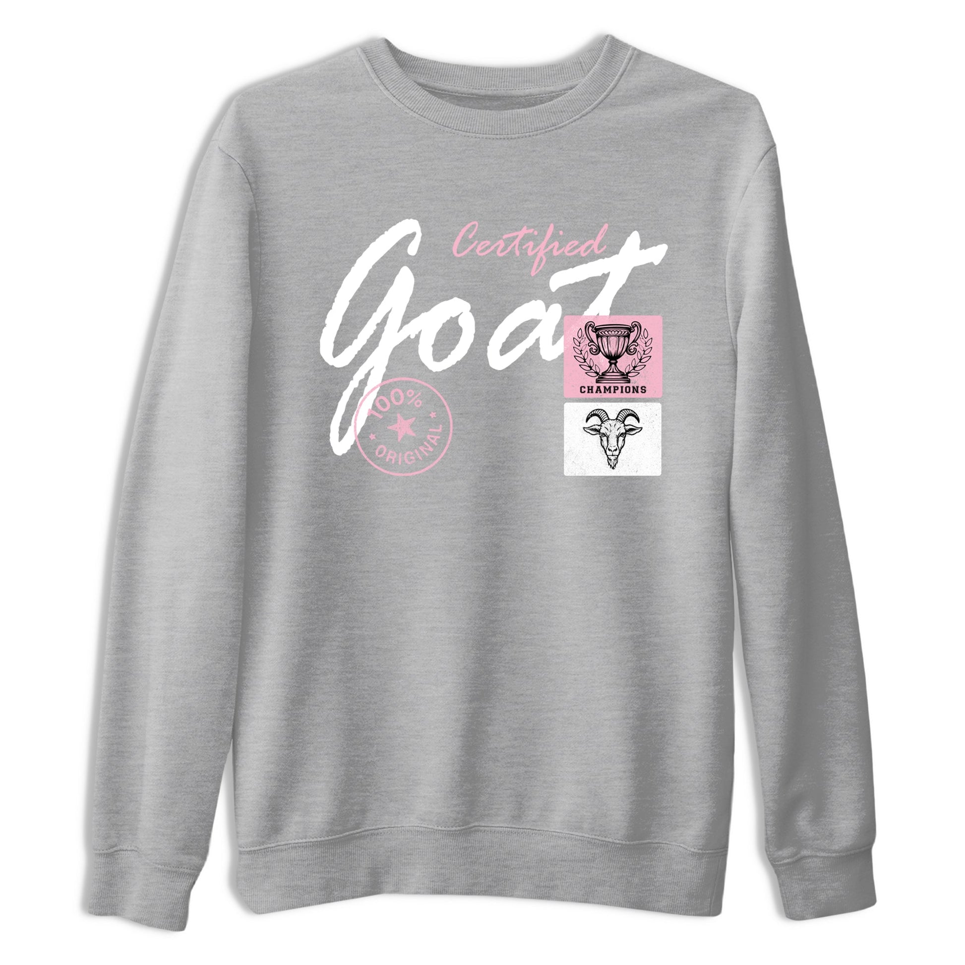 Sneaker match tees – Sneaker Tees To Match Air Jordan 5 35th Anniversary Shoes – Certified Goat Tee Heather Grey 2