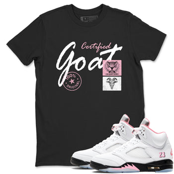 Sneaker match tees – Sneaker Tees To Match Air Jordan 5 35th Anniversary Shoes – Certified Goat Tee Black 1