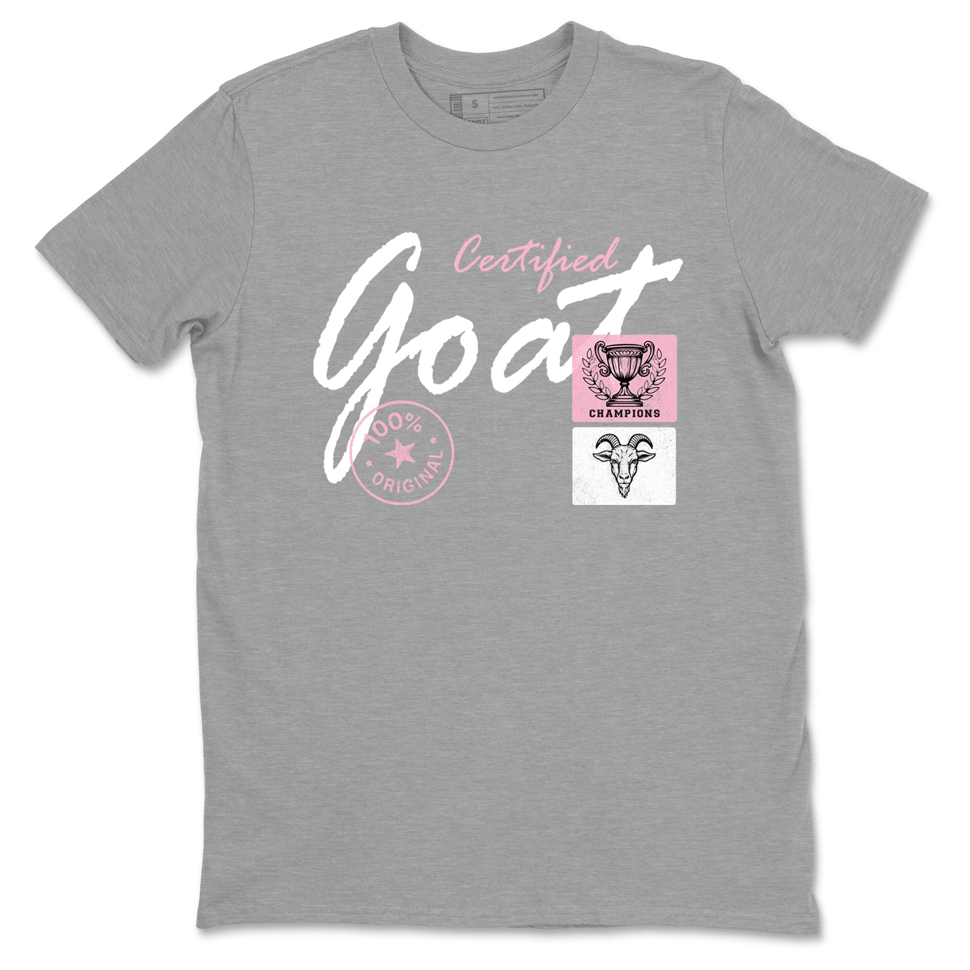 Sneaker match tees – Sneaker Tees To Match Air Jordan 5 35th Anniversary Shoes – Certified Goat Tee Heather Grey 2