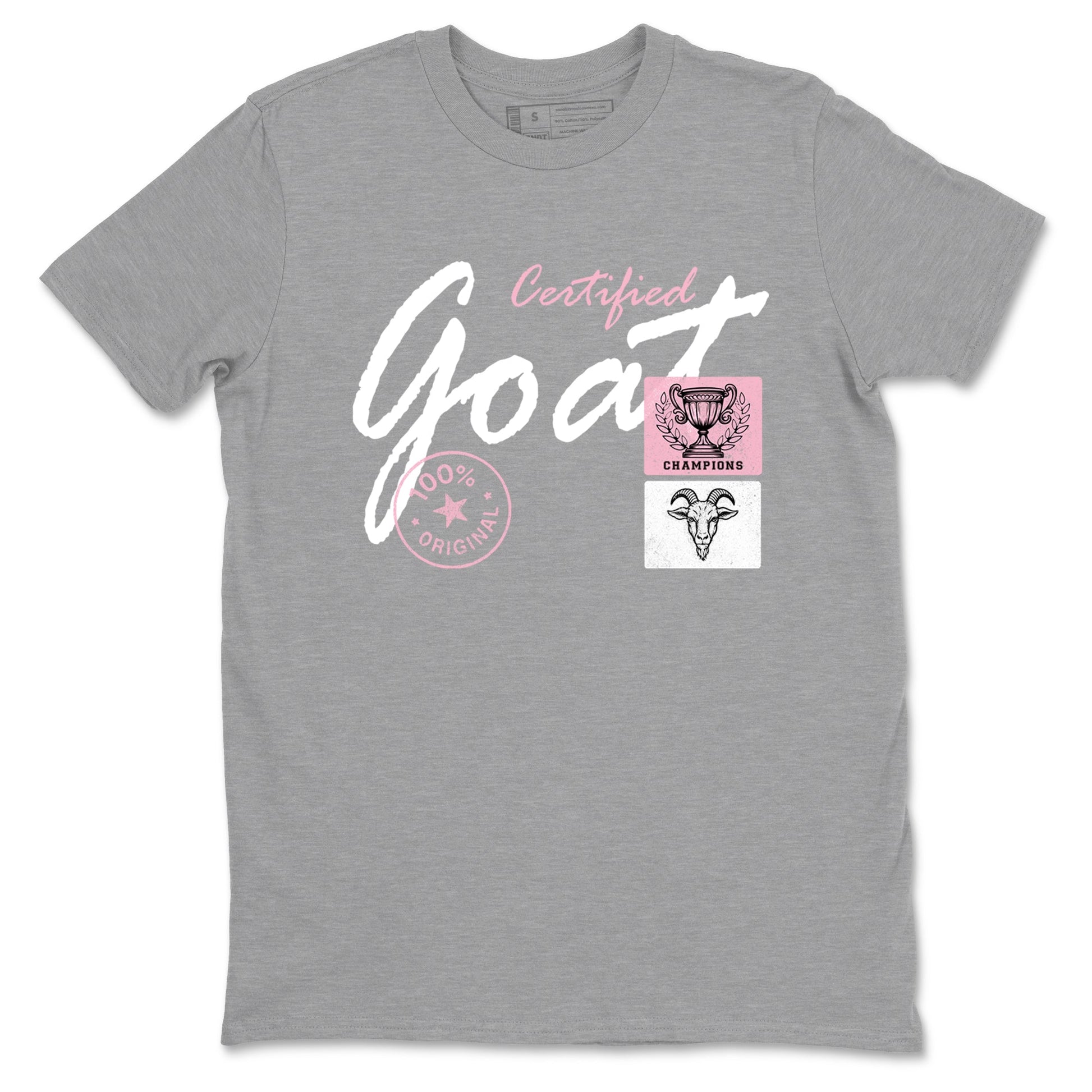 Sneaker match tees – Sneaker Tees To Match Air Jordan 5 35th Anniversary Shoes – Certified Goat Tee Heather Grey 2