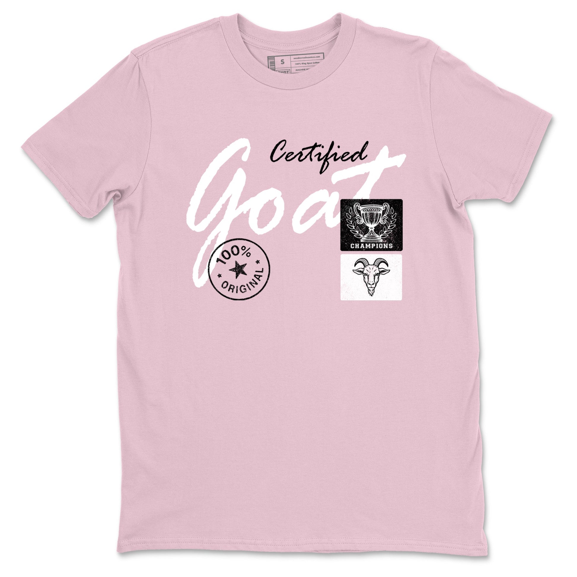 Sneaker match tees – Sneaker Tees To Match Air Jordan 5 35th Anniversary Shoes – Certified Goat Tee Pink 2