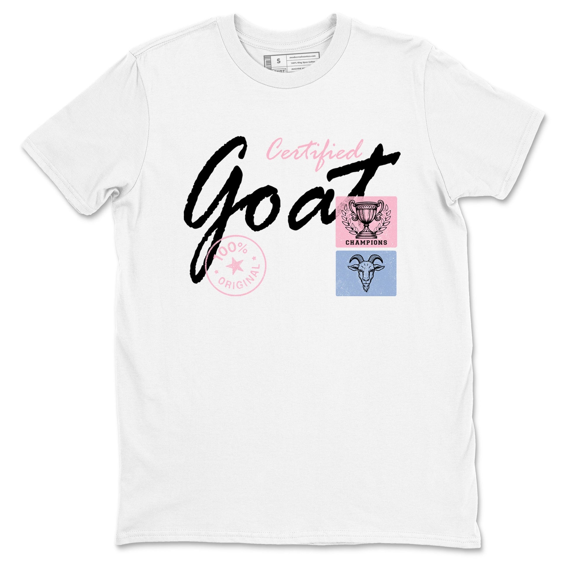 Sneaker match tees – Sneaker Tees To Match Air Jordan 5 35th Anniversary Shoes – Certified Goat Tee White 2