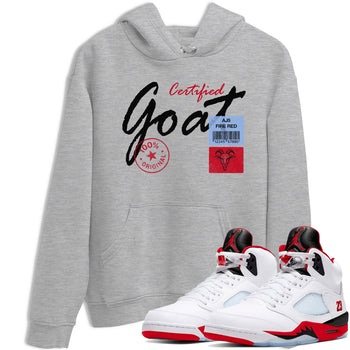 Certified Goat SNRT Sneaker Tees - Air Jordan 5 Fire Red