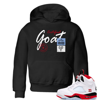 Certified Goat SNRT Sneaker Tees Kids - Air Jordan 5 Fire Red - SNRT Sneaker T-shirts