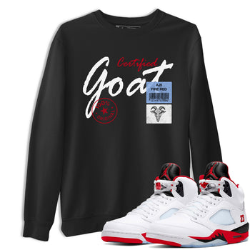 Certified Goat SNRT Sneaker Tees - Air Jordan 5 Fire Red