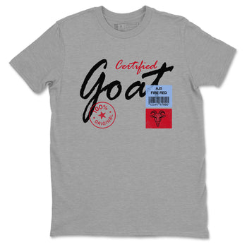 Certified Goat SNRT Sneaker Tees - Air Jordan 5 Fire Red