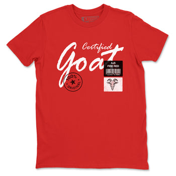 Certified Goat SNRT Sneaker Tees - Air Jordan 5 Fire Red
