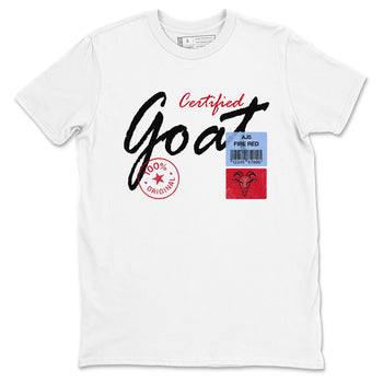 Certified Goat SNRT Sneaker Tees - Air Jordan 5 Fire Red