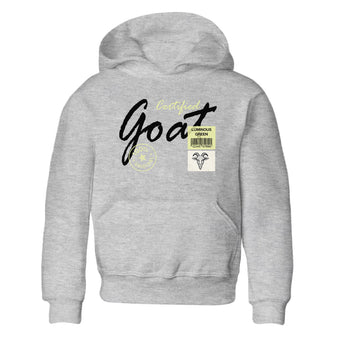 Sneaker match tees – Streetwear Graphic Tees Air Jordan 5 Luminous Green Sneakers – Certified Goat Kids Craphic T-Shirt Heather Grey 2