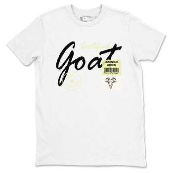 Sneaker match tees – Streetwear Graphic Tees Air Jordan 5 Luminous Green Sneakers – Certified Goat Graphic Tee White 2