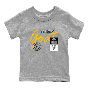 Sneaker match tees – Sneaker Tees To Match Air Jordan 5 Tokyo Shoes – Certified Goat Kids T-Shirt Heather Grey 2