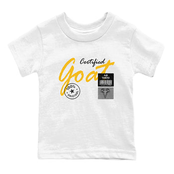 Sneaker match tees – Sneaker Tees To Match Air Jordan 5 Tokyo Shoes – Certified Goat Kids T-Shirt White 2