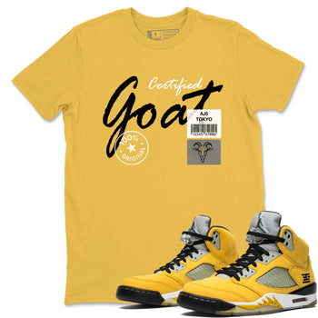 Sneaker match tees – Sneaker Tees To Match Air Jordan 5 Tokyo Shoes – Certified Goat Tee Daisy 1