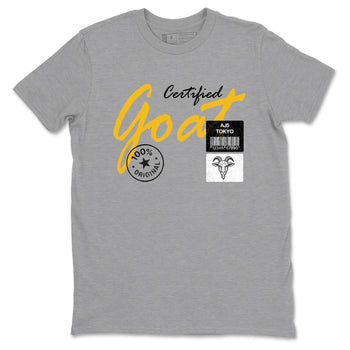 Sneaker match tees – Sneaker Tees To Match Air Jordan 5 Tokyo Shoes – Certified Goat Tee Heather Grey 2