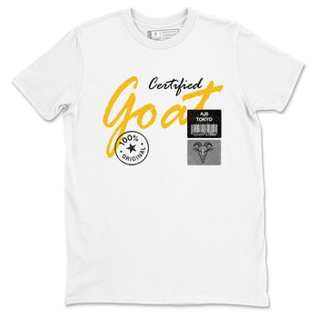 Sneaker match tees – Sneaker Tees To Match Air Jordan 5 Tokyo Shoes – Certified Goat Tee White 2