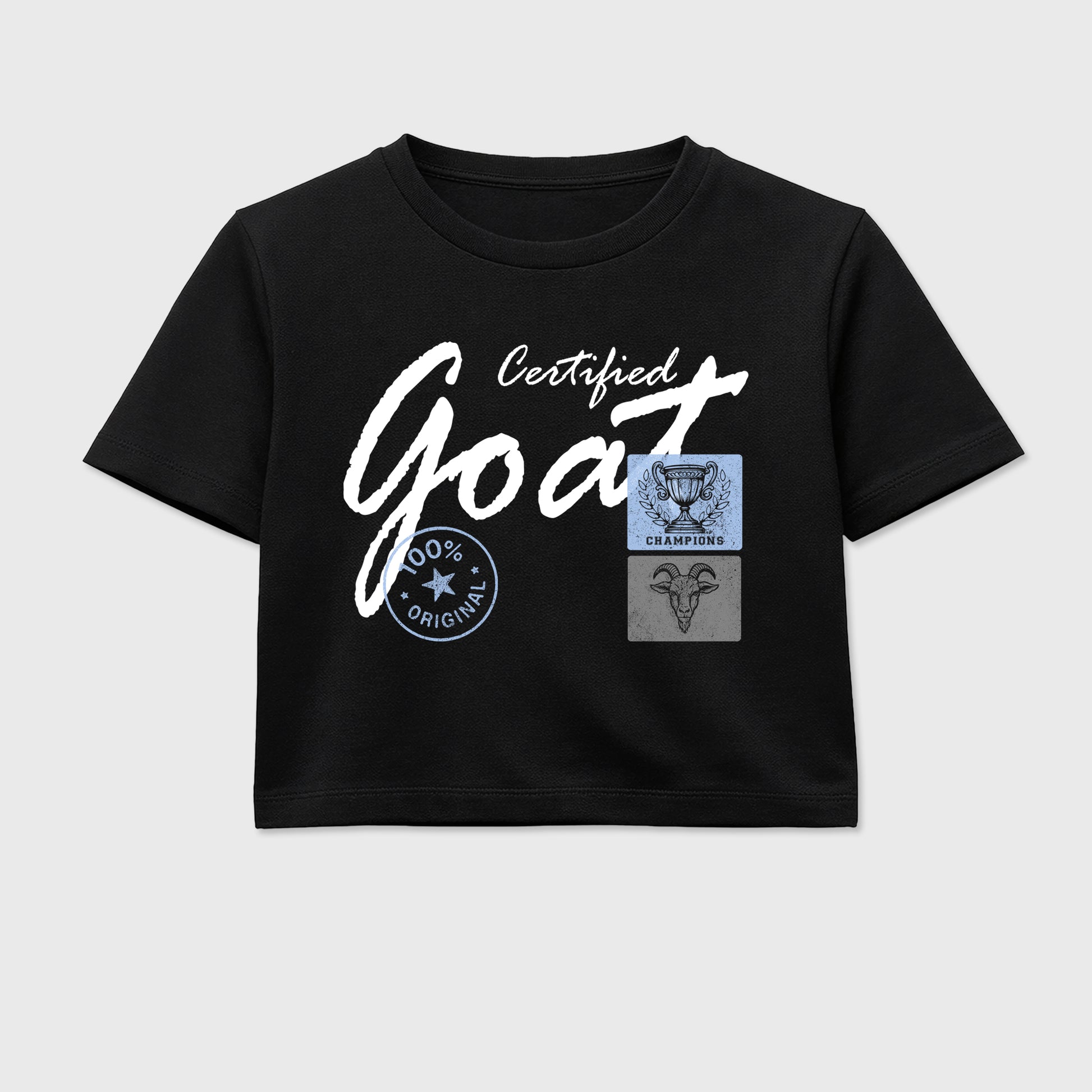Sneaker match tees – Sneaker Tees To Match Air Jordan 5 White Metallic Shoes – Certified Goat Crop T-Shirt Black 2