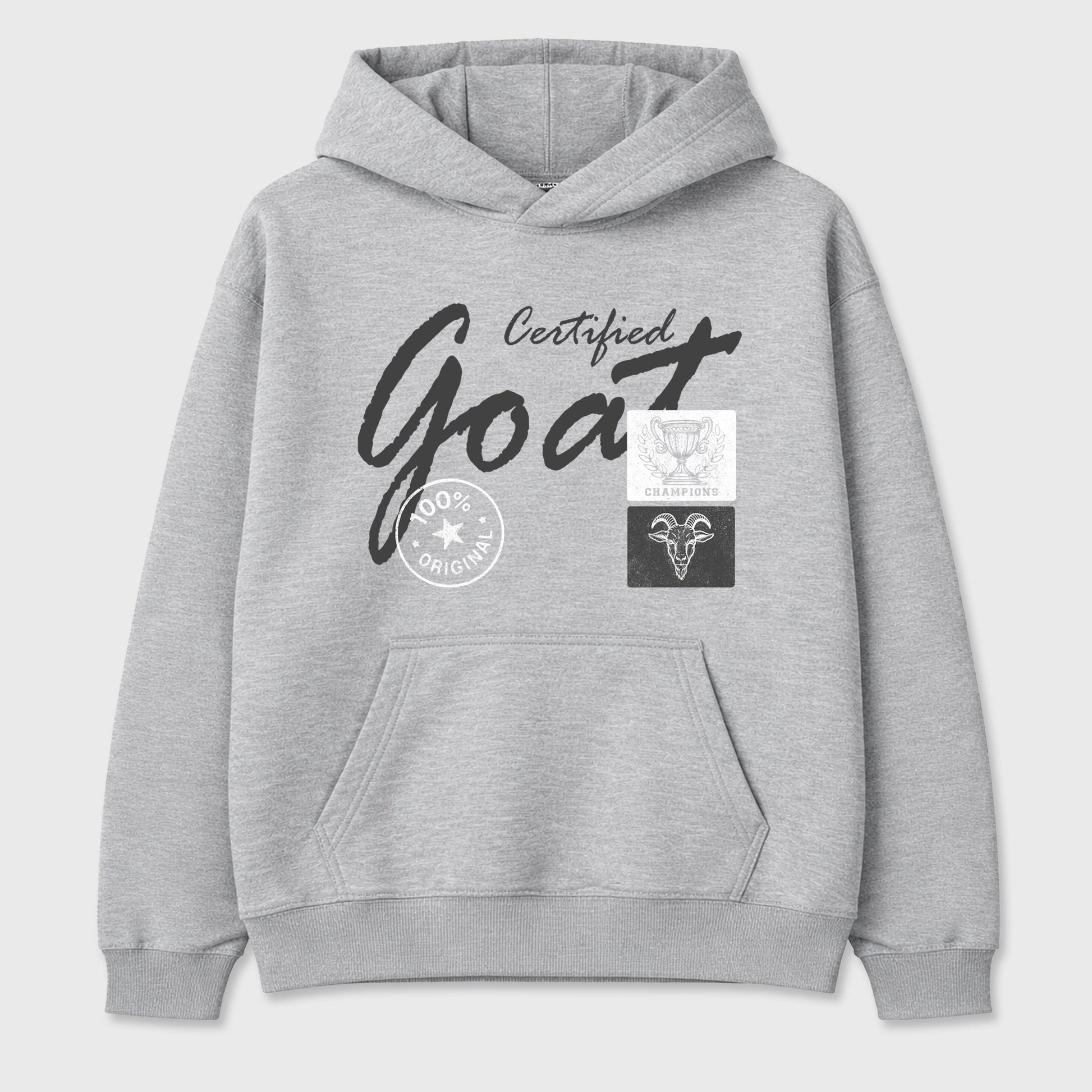 Sneakerfit for Sneakerheads – Sneaker Tees To Match Air Jordan 5 Wolf Grey Sneakers – Certified Goat Tee Heather Grey 2