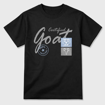 Sneakerfit for Sneakerheads – Sneaker Tees To Match Air Jordan 5 Wolf Grey Sneakers – Certified Goat Tee Black 2