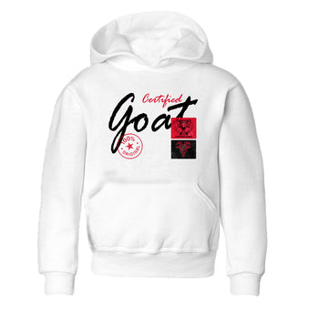 Sneaker match tees – Sneaker Tees To Match Air Jordan 6 Reverse Infrared Shoes – Certified Goat Kids T-Shirt White 2