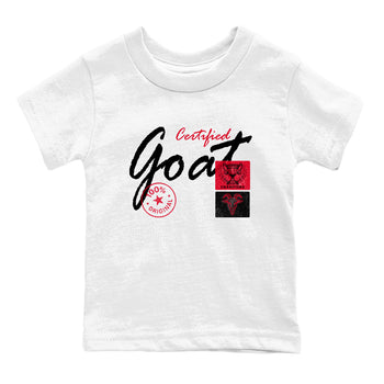 Sneaker match tees – Sneaker Tees To Match Air Jordan 6 Reverse Infrared Shoes – Certified Goat Kids T-Shirt White 2