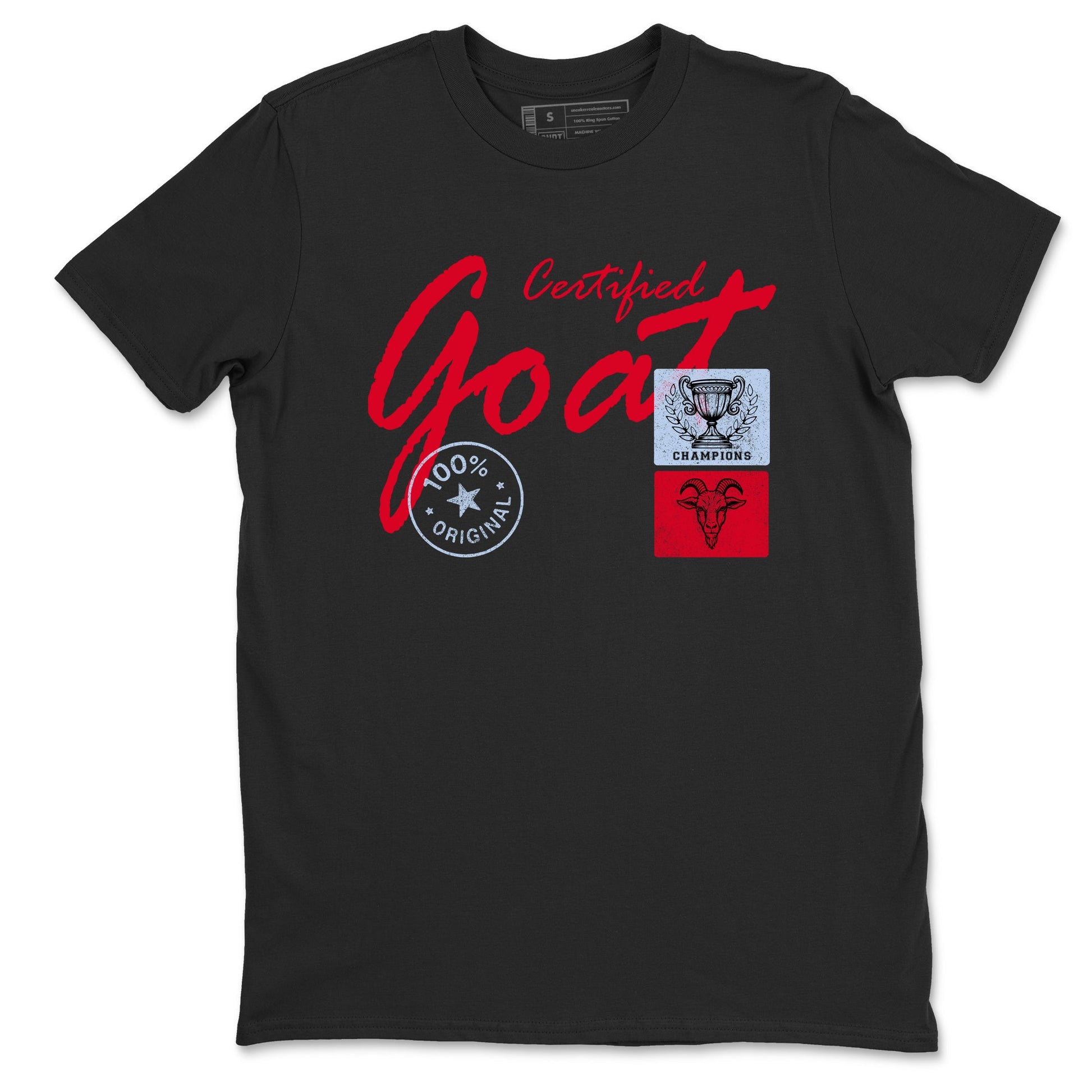 Sneaker match tees – Sneaker Tees To Match Air Jordan 6 Reverse Infrared Shoes – Certified Goat Tee Black 2