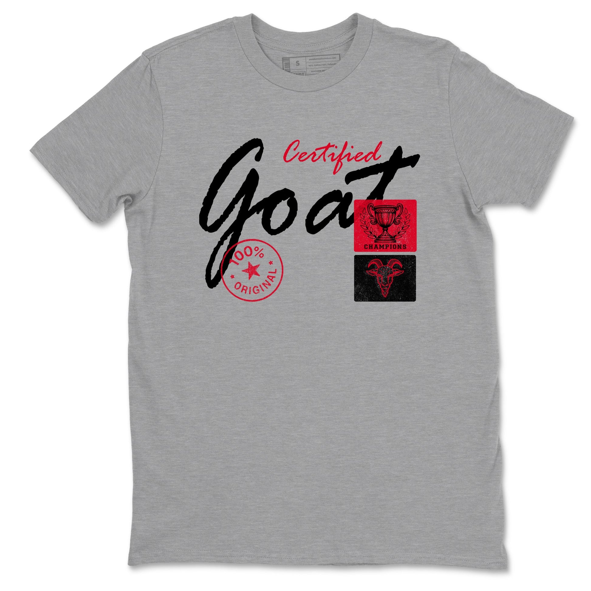 Sneaker match tees – Sneaker Tees To Match Air Jordan 6 Reverse Infrared Shoes – Certified Goat Tee Heather Grey 2