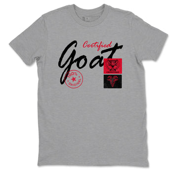 Sneaker match tees – Sneaker Tees To Match Air Jordan 6 Reverse Infrared Shoes – Certified Goat Tee Heather Grey 2