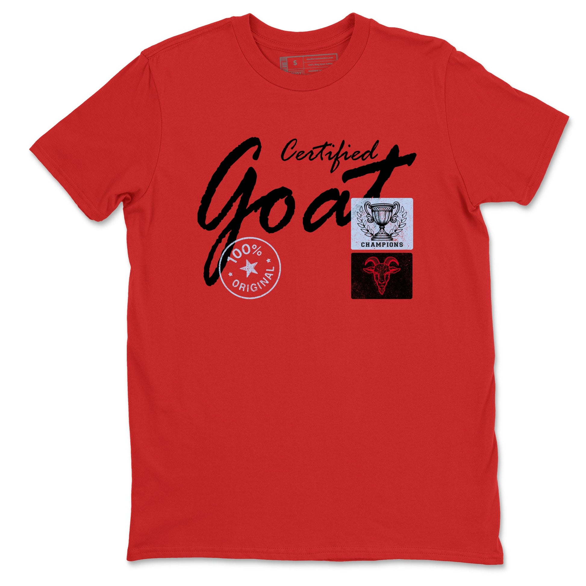 Sneaker match tees – Sneaker Tees To Match Air Jordan 6 Reverse Infrared Shoes – Certified Goat Tee Red 2