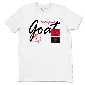 Sneaker match tees – Sneaker Tees To Match Air Jordan 6 Reverse Infrared Shoes – Certified Goat Tee White 2