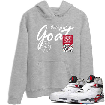 Sneaker Threads – Sneaker Tees To Match Air Jordan 8 Bunny – Certified Goat Graphic Tee Heather Grey 1. Perfect for Jordan releases 2025 colorways.