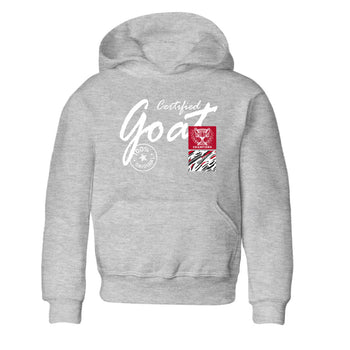 Sneaker Threads – Sneaker Tees To Match Air Jordan 8 Bunny – Certified Goat Youth Graphic Tee Heather Grey 2. Perfect for Jordan releases 2025 colorways.