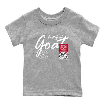 Sneaker Threads – Sneaker Tees To Match Air Jordan 8 Bunny – Certified Goat Youth Graphic Tee Heather Grey 2. Perfect for Jordan releases 2025 colorways.