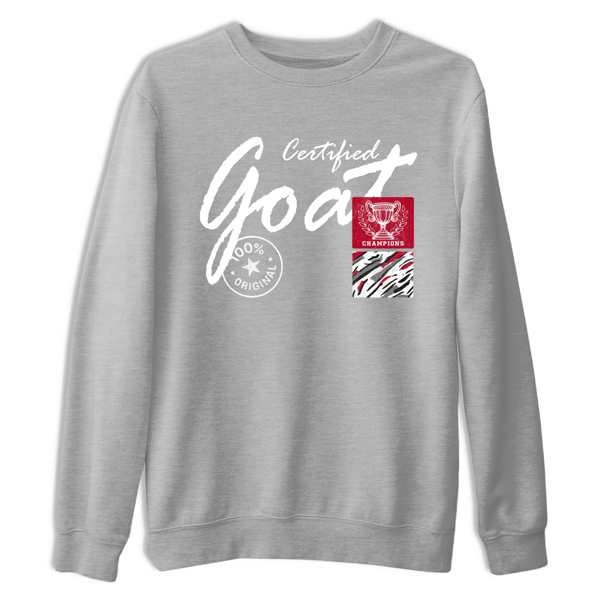 Sneaker Threads – Sneaker Tees To Match Air Jordan 8 Bunny – Certified Goat Graphic Tee Heather Grey 2. Perfect for Jordan releases 2025 colorways.