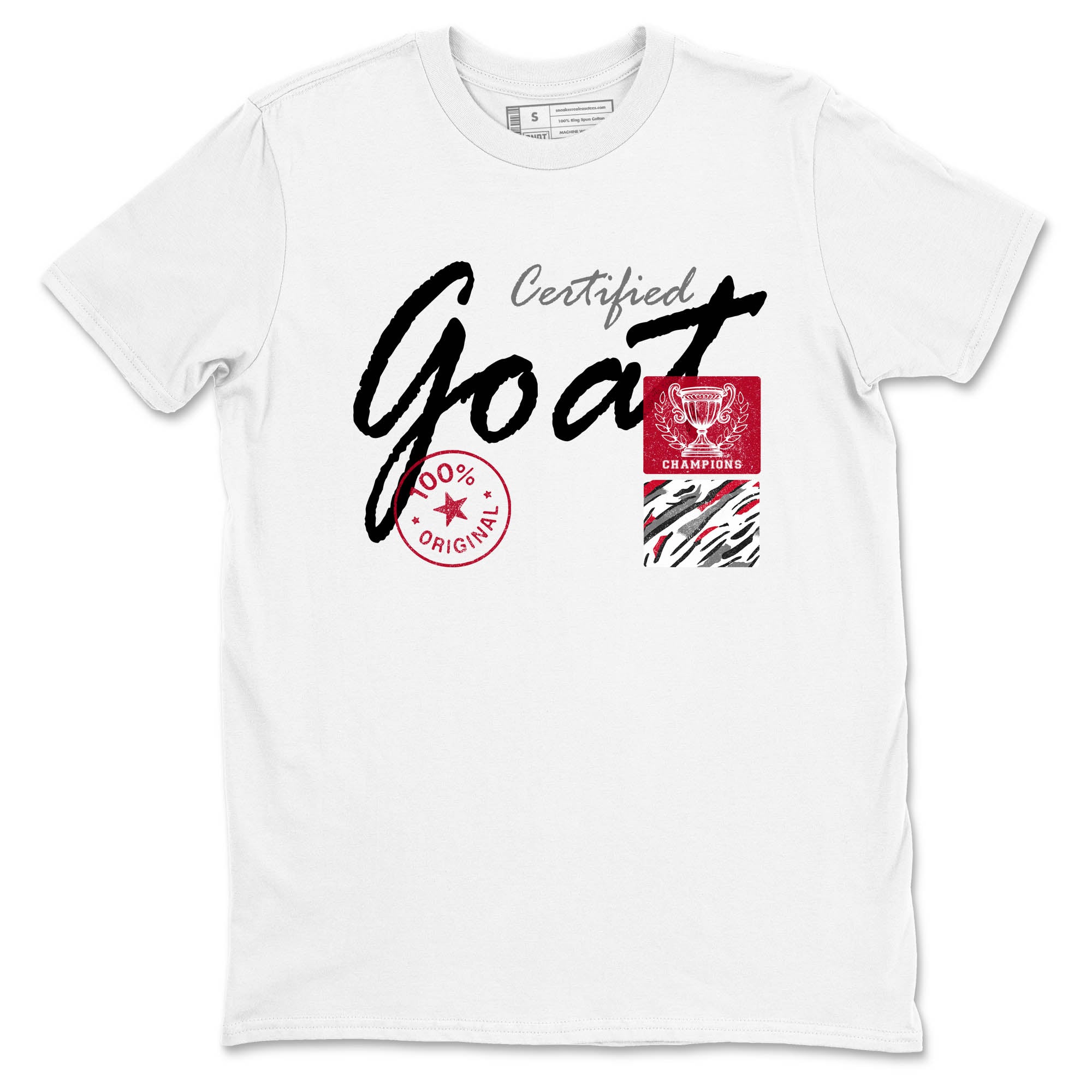 Sneaker Threads – Sneaker Tees To Match Air Jordan 8 Bunny – Certified Goat Graphic Tee White 2. Perfect for Jordan releases 2025 colorways.